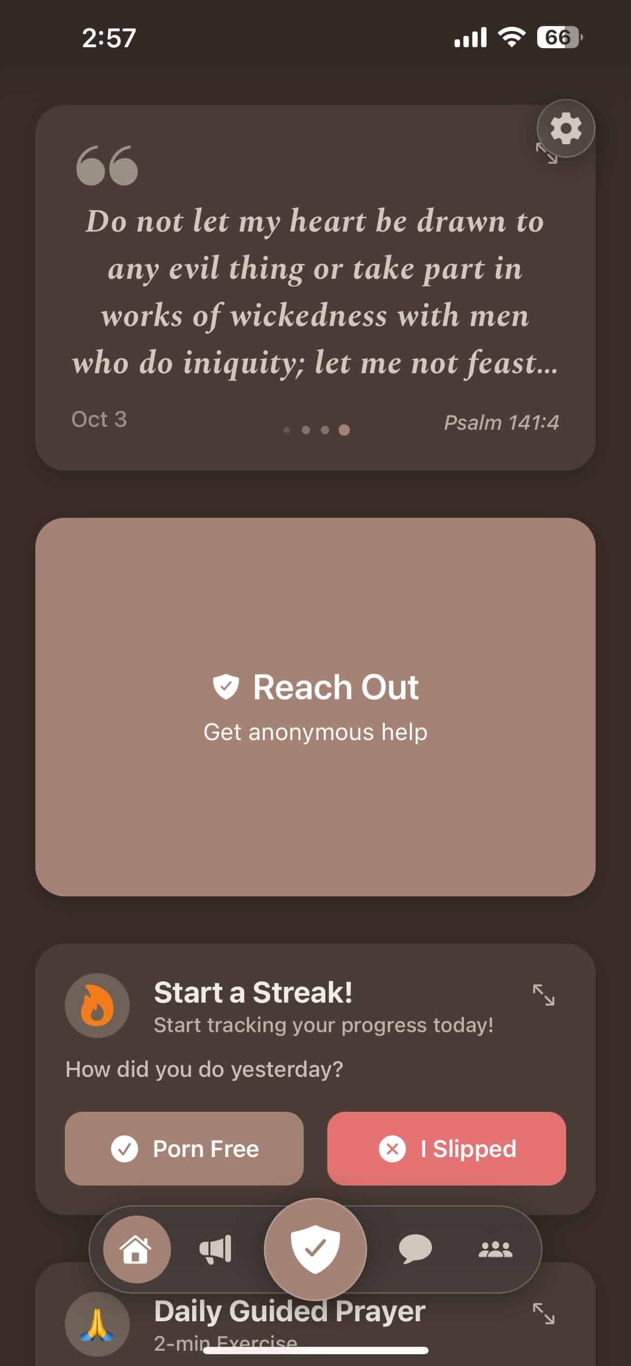 Anchor encouragement